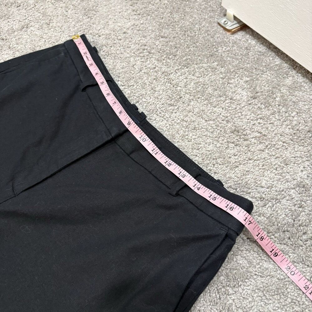 J. Crew Black Linen Blend Remy Wide Leg Pant Size 12 - Picture 9 of 11